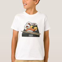Sushi cartoon illustration 