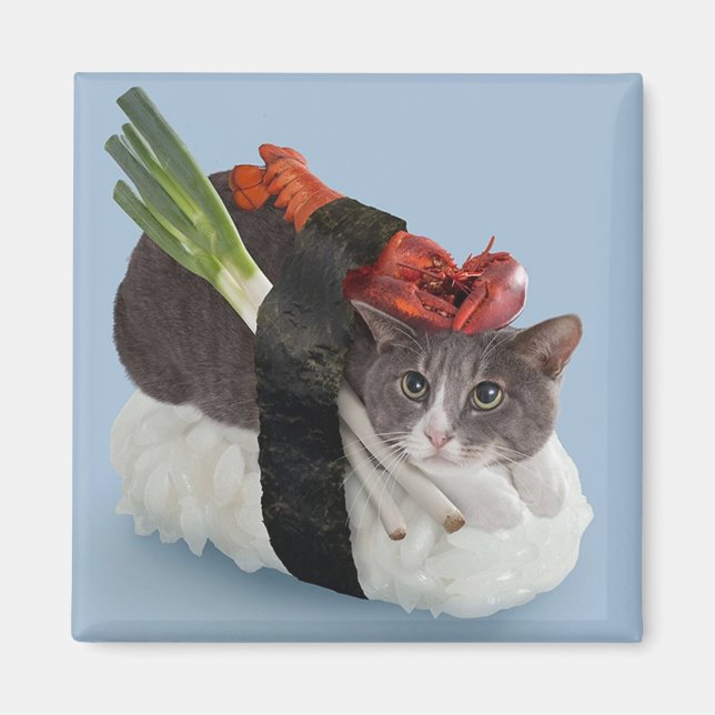 Sushi Cat-8 Magnet (Front)