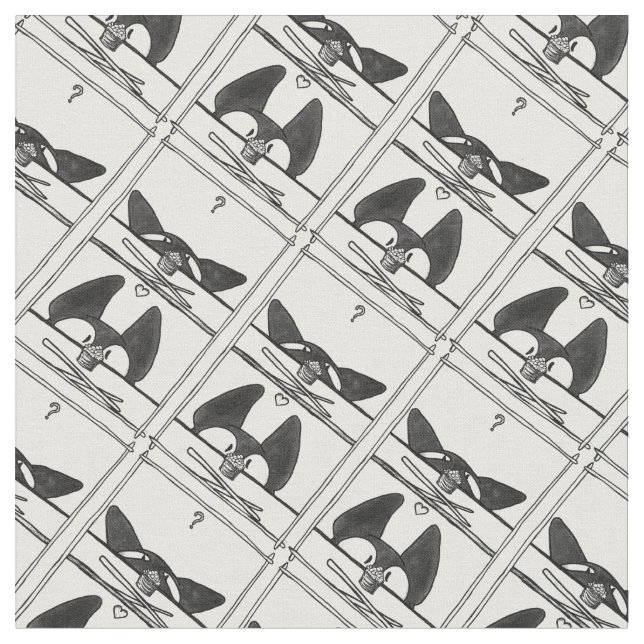 Sushi Cat! Fabric (Close Up)