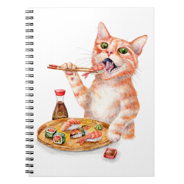 Sushi Cat Notebook (Front)