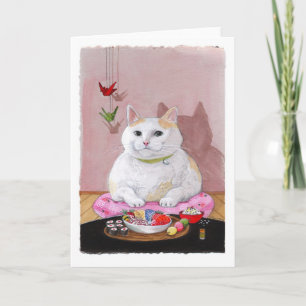 Sushi Cat - Sashimi Sweetie Card