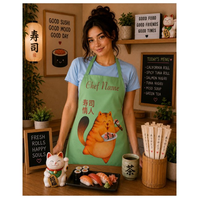  sushi cat , sushi apron (Creator Uploaded)