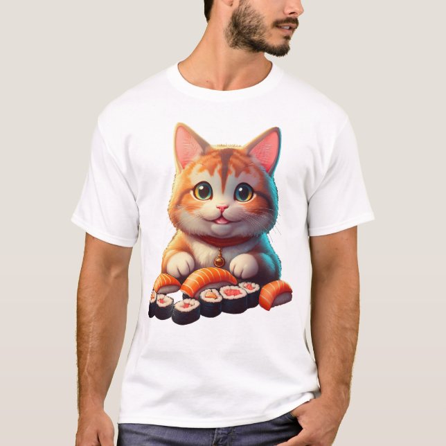 Sushi Cat T-Shirt (Front)