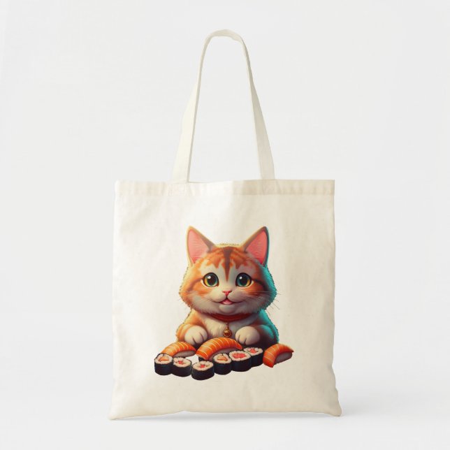 Sushi Cat Tote Bag (Front)