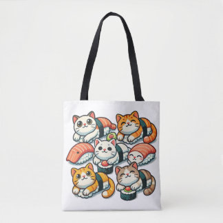 Sushi Cats Design for a Unique Tote Bag