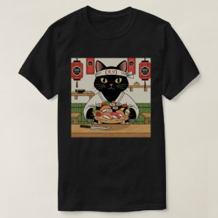 Sushi Chef Cat T-Shirt