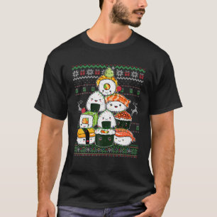 Sushi Christmas Tree Ugly Sweater Salmon Maki Wasa