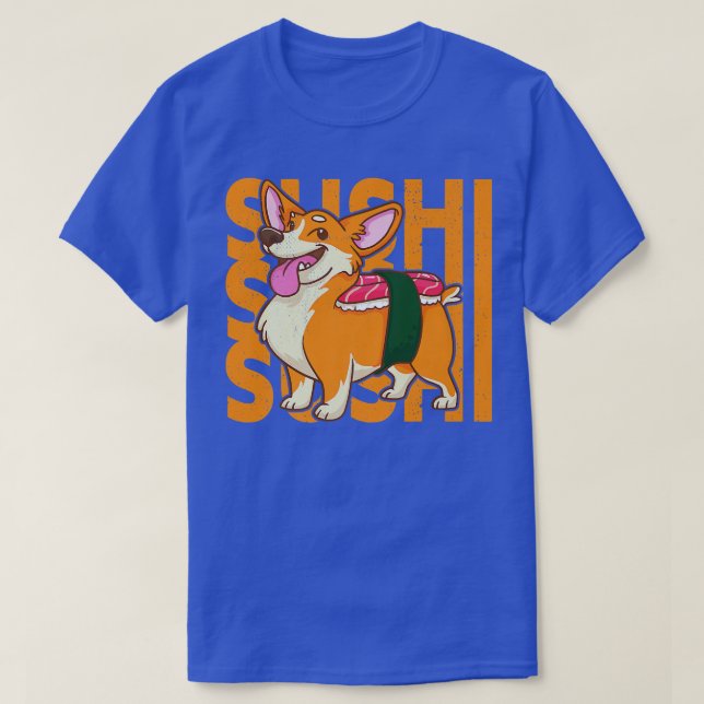 Sushi Corgi Dog Funny Corgi  T-Shirt (Design Front)