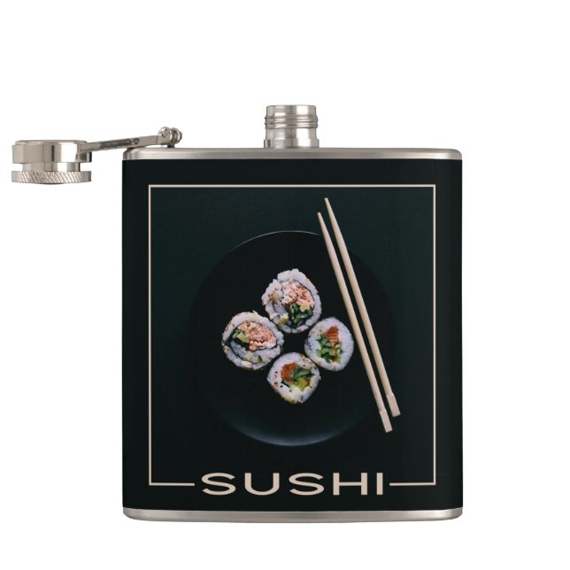 Sushi custom name flask (Opened)