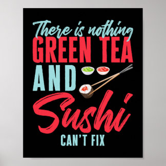 Sushi Design for Japanese Food Wasabi Lover Poster