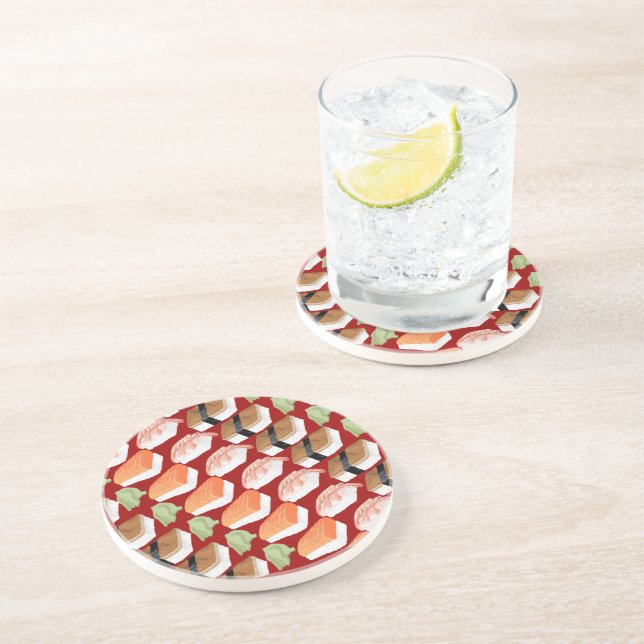 Sushi. Dessous de verres (Côté)