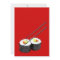 Sushi dinner party invitation