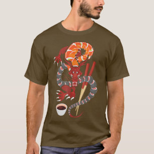 Sushi Dragon - Anime Japan Japanese Cuisine Chef F T-Shirt