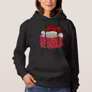 Sushi Fast Food Lover Xmas Santa Hat Sushi Christm Hoodie