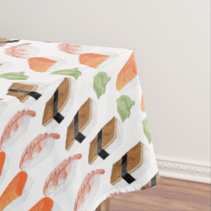 Sushi Foodie Hipster Tablecloth