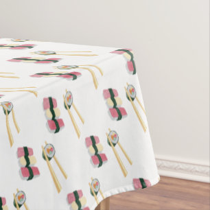 Sushi Foodie Hipster Tablecloth