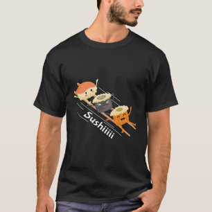 Sushi Fun Kawaii Neko Anime Sushi Lovers T-Shirt