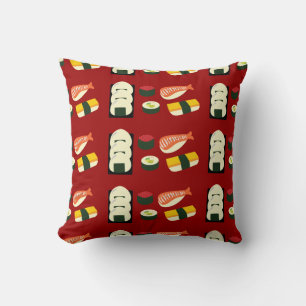 Sushi Fun Throw Pillow