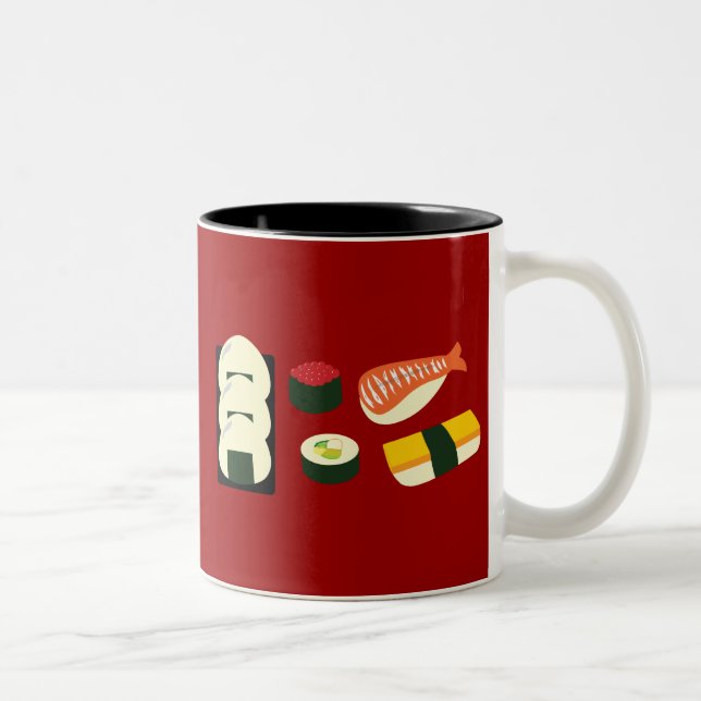 Sushi Fun Two-Tone Coffee Mug (Right)