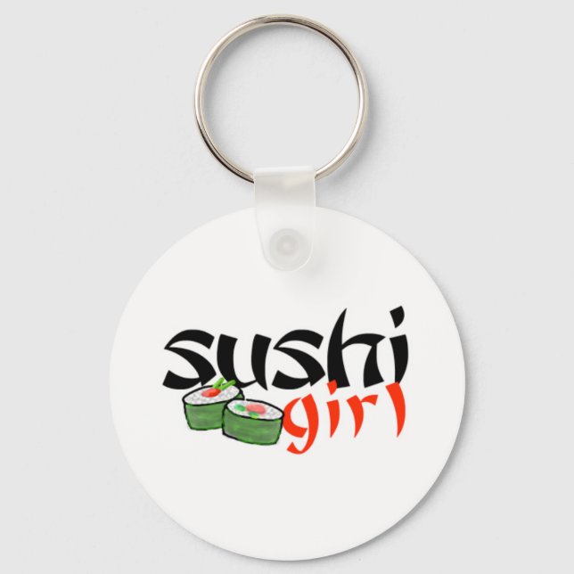 Sushi Girl Keychain (Front)