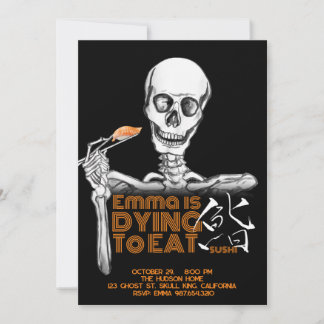 SUSHI Halloween cartes d'invitation