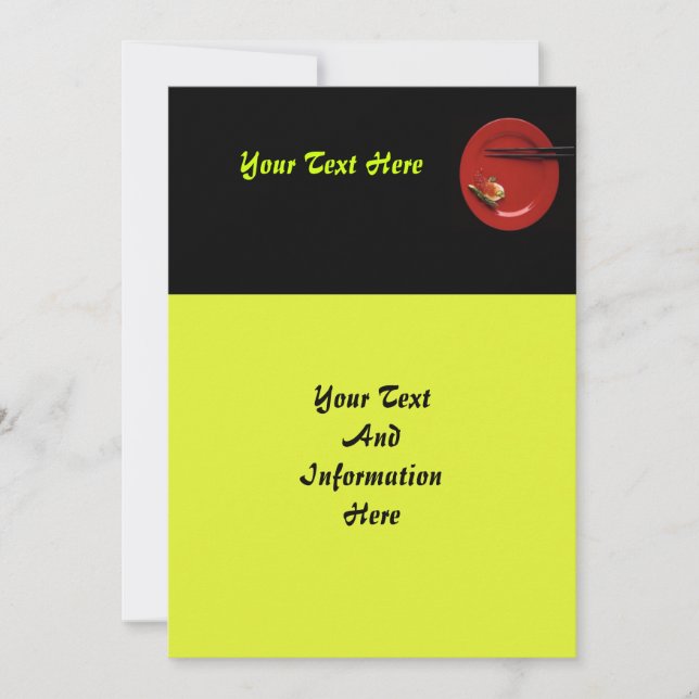 Sushi Invitation (Front)