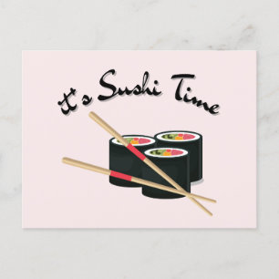 Sushi Is My Valentine  Postcard