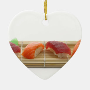 Sushi Japanese Delicious Asian Food Yummy Ceramic Ornament