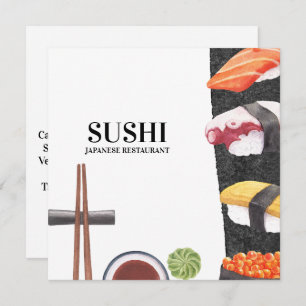 Sushi Japanese Food Menu