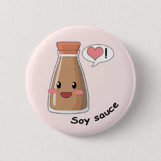 Sushi kawaii 2 inch round button