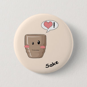 Sushi kawaii 2 inch round button