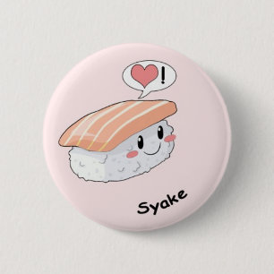 Sushi kawaii 2 inch round button