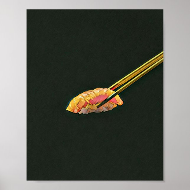 Sushi lover gift poster (Front)