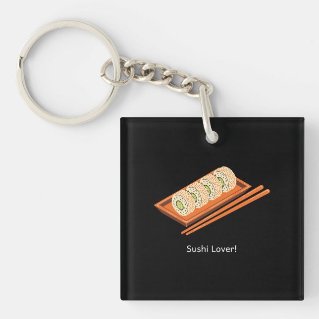 Sushi Lover Keychain (Front)