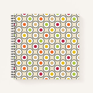 Sushi Maki Polka Dots Notebook