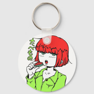 sushi manga girl pop keychain