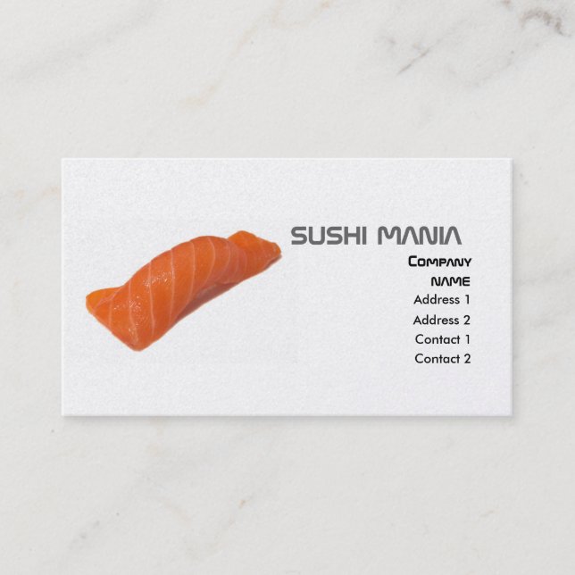 SUSHI MANIA Profile Card (Front)