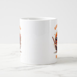 Sushi Me Rollin’ – Funny Kawaii Sushi Character Large Coffee Mug