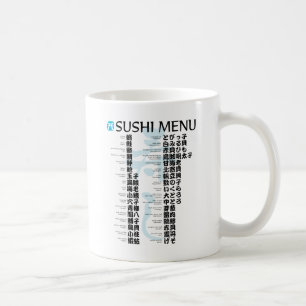 Sushi menu-Jpanese Coffee Mug