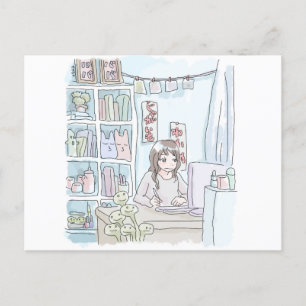 SUSHI MISCELLANEOUS SHELF INVITATION POSTCARD