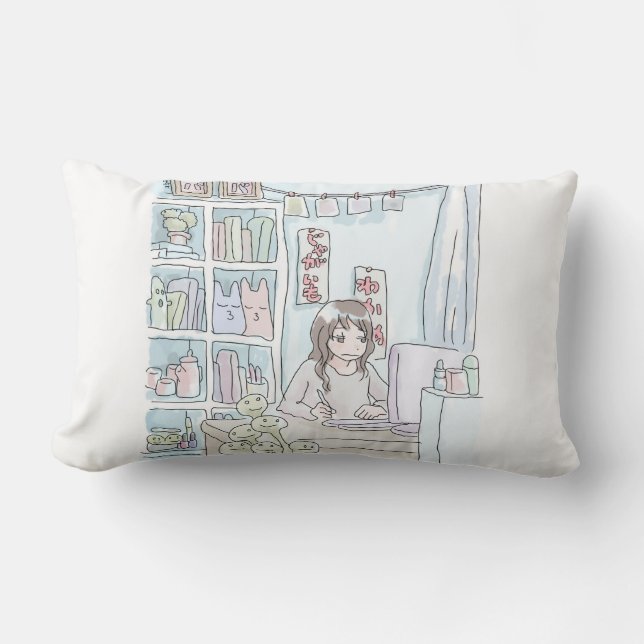 SUSHI MISCELLANEOUS SHELF LUMBAR PILLOW (Front)