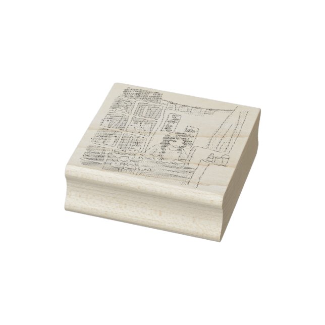 SUSHI MISCELLANEOUS SHELF RUBBER STAMP (Stamp)