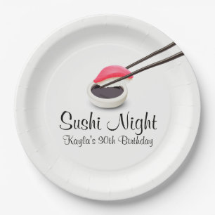 Sushi Night Party Paper Plates