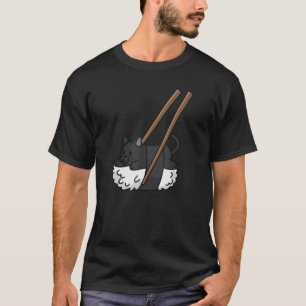 Sushi Nigiri Black Cat Pet T-Shirt