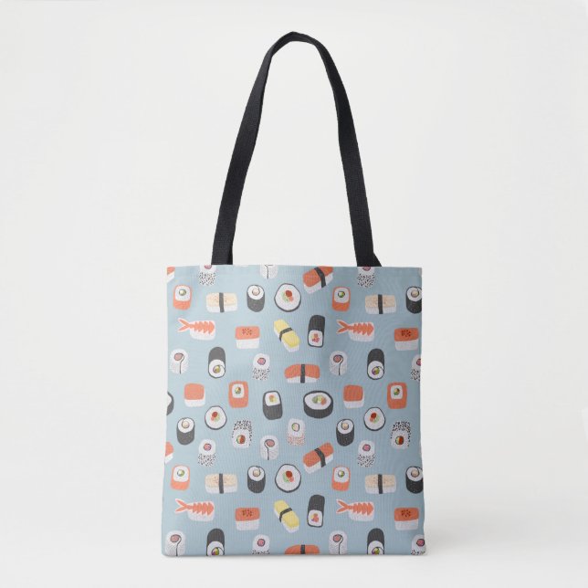 Sushi Nigiri Maki Roll Japanese Food Art Tote Bag (Front)