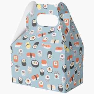 Sushi Nigiri Maki Roll Pattern Favor Box