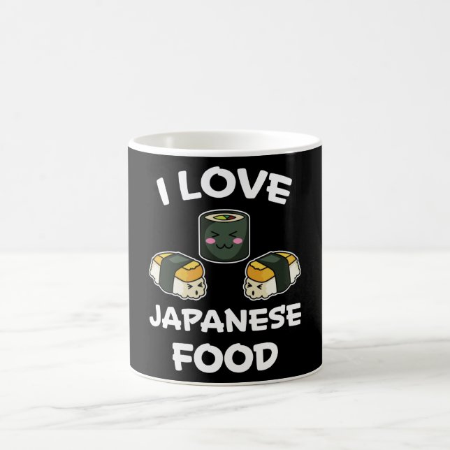 Sushi Noodles Anime Manga Funny Japan Otaku Outfit Coffee Mug (Center)