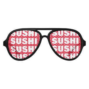 Sushi obsession party shades Funny prop sunglasses