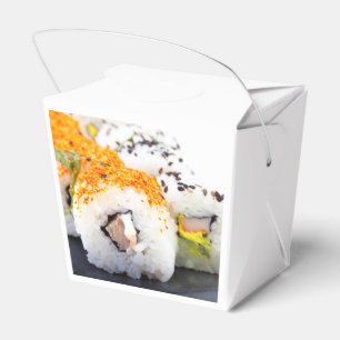 Sushi on a plate favor box