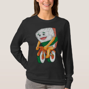 Sushi On Sushi Bike Japanese Food Lover Cool Gag G T-Shirt